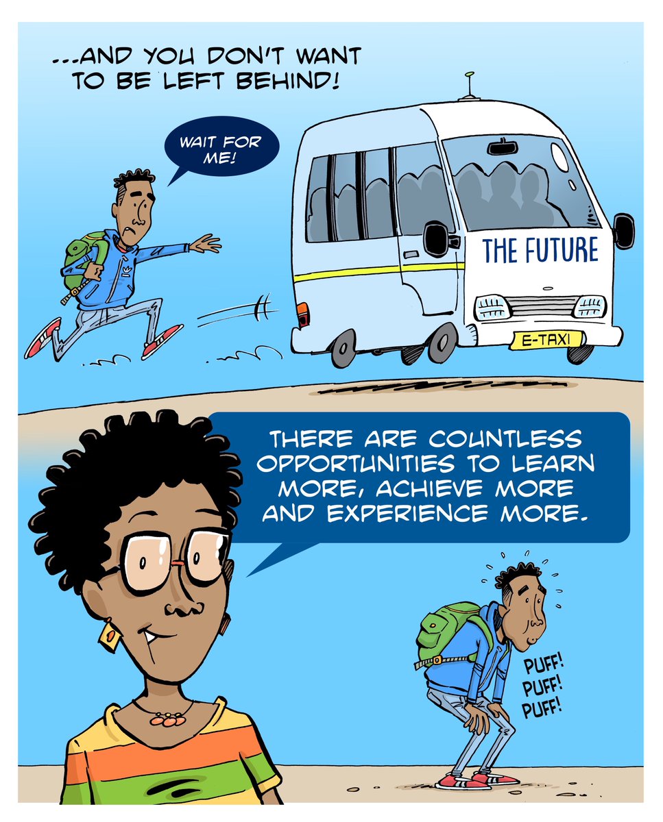JiveMediaAfrica's tweet photo. The future is digital. Will you have what it takes?
Digital literacy builds competence and resilience for a fast-paced digital future. We created a comic with @unisa about the #digitalliteracy skills future-fit students need. #SciComm #ActivateAfricanKnowledge https://t.co/CES3Q8rdSw