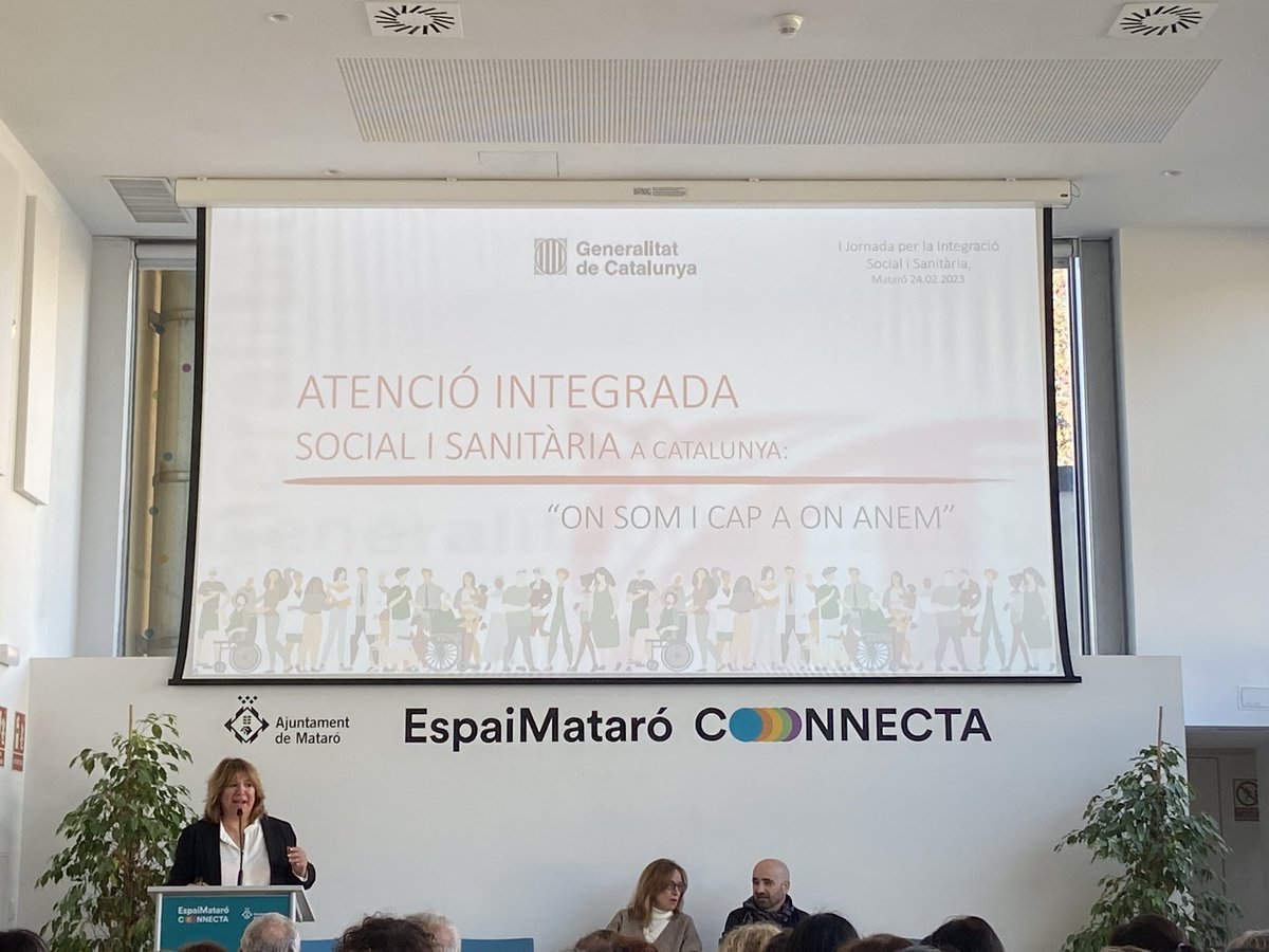 Xerrada marc de la I Jornada per la integració social i sanitària <a href="/CSdMaresme/">Consorci Sanitari del Maresme</a> <a href="/matarocat/">Ajuntament de Mataró</a> <a href="/apicsmetronord/">Atenció Primària Metropolitana Nord</a> <a href="/jordiamblas/">Jordi Amblàs</a> <a href="/vmir64/">Victòria Mir</a> <a href="/conxitabami/">Conxita Barbeta Mir</a>