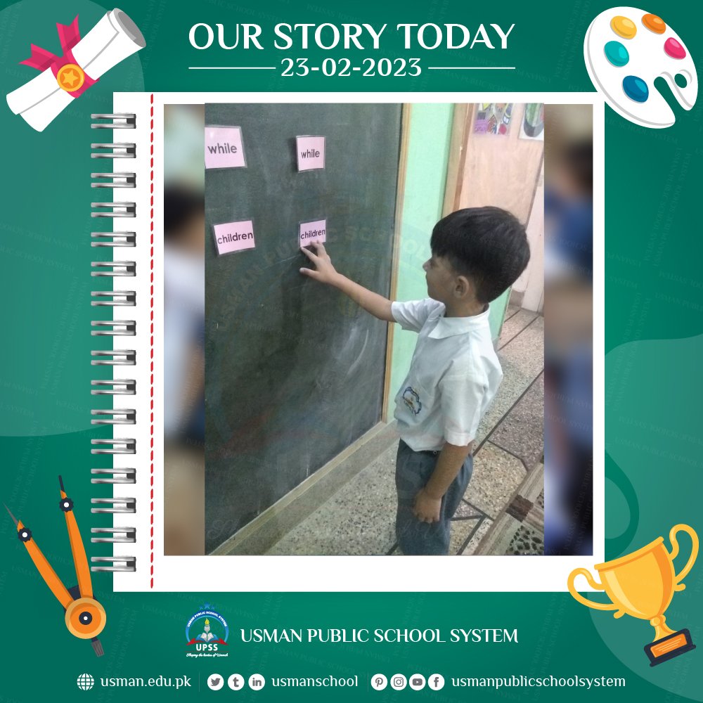 UsmanSchool's tweet photo. #DailyActivities #upss #usmanians #UsmanPublicSchoolSystem #2ndPost #February #Feb2023224 https://t.co/C7cIpwxuv2