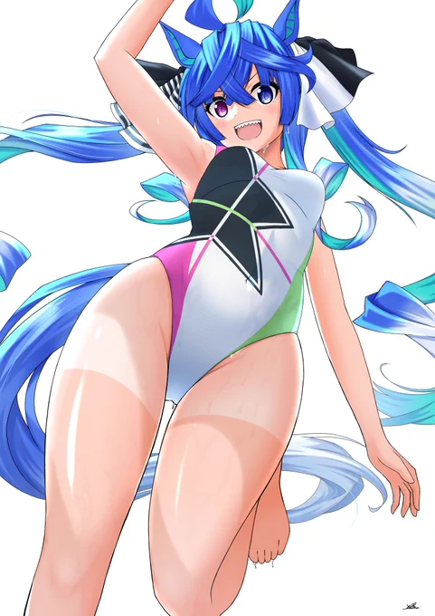 水着衣装のターボ師匠#ウマ娘 #ツインターボ 