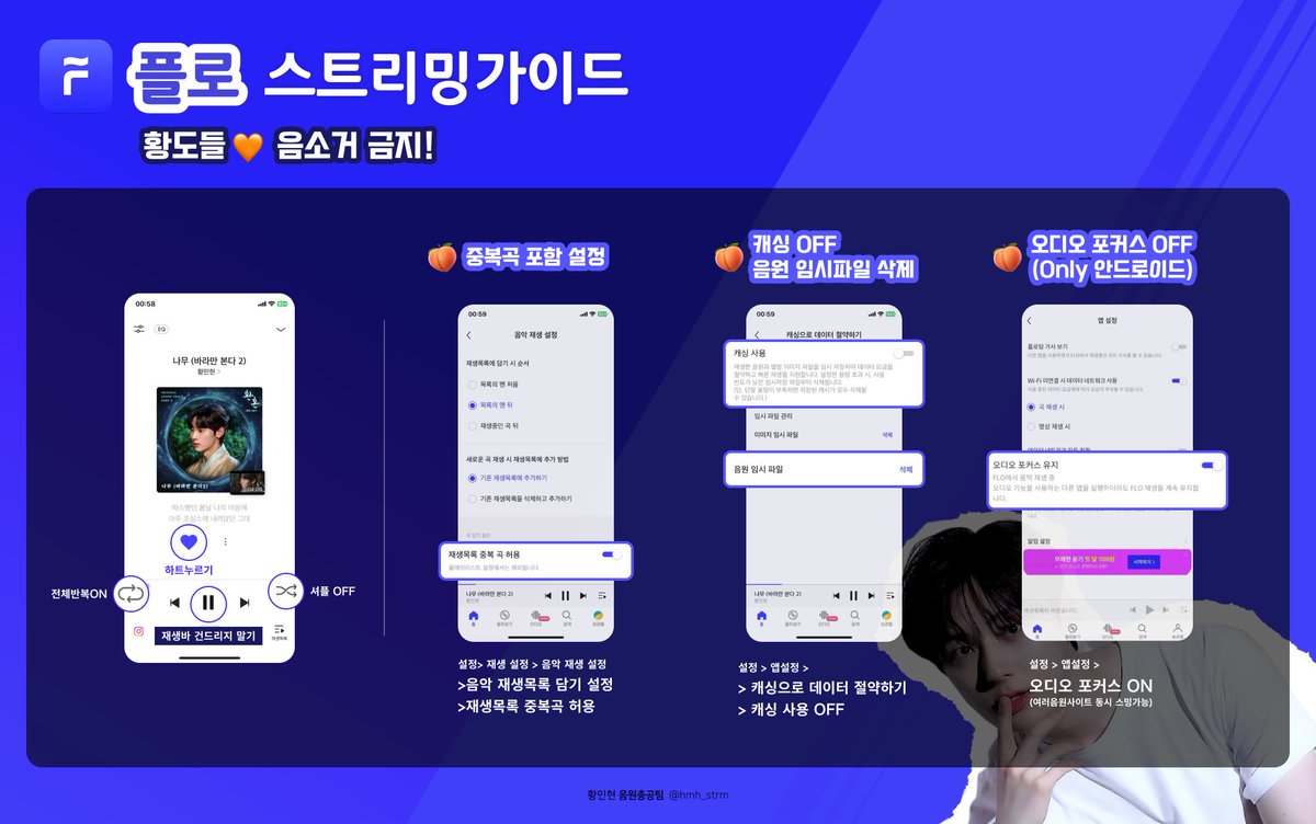 hmh_strm's tweet photo. 🍑음원 스트리밍 가이드🍑
(멜론/지니/벅스/플로)

각 음원사이트의 
✅ 스트리밍 가이드를 체크
✅ 스밍권 구매하기

스밍리스트는 추후에 공지드리겠습니다🫡 https://t.co/wRs9HYF1Zj