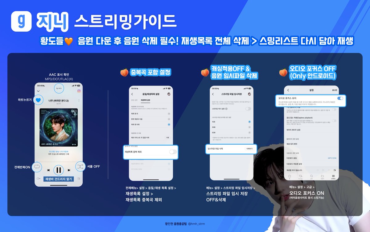 hmh_strm's tweet photo. 🍑음원 스트리밍 가이드🍑
(멜론/지니/벅스/플로)

각 음원사이트의 
✅ 스트리밍 가이드를 체크
✅ 스밍권 구매하기

스밍리스트는 추후에 공지드리겠습니다🫡 https://t.co/wRs9HYF1Zj
