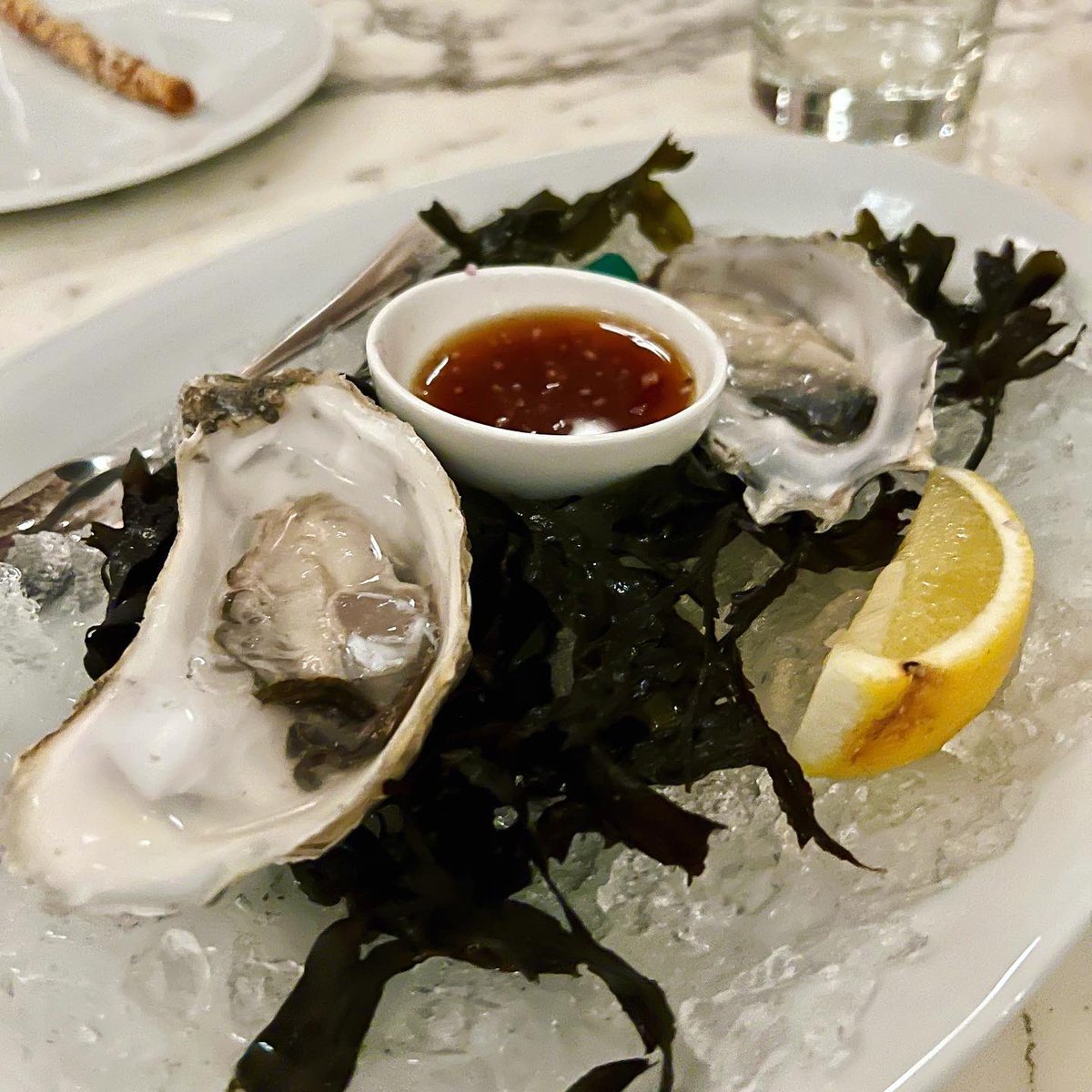 lrtpublicity's tweet photo. Preview dinner at the new Stock Market Grill @StockExHotel - including native oysters, steak tartare with beef fat yolk, Scottish langoustines and ex dairy Fresian rib eye steak https://t.co/8S5fVtfhnd