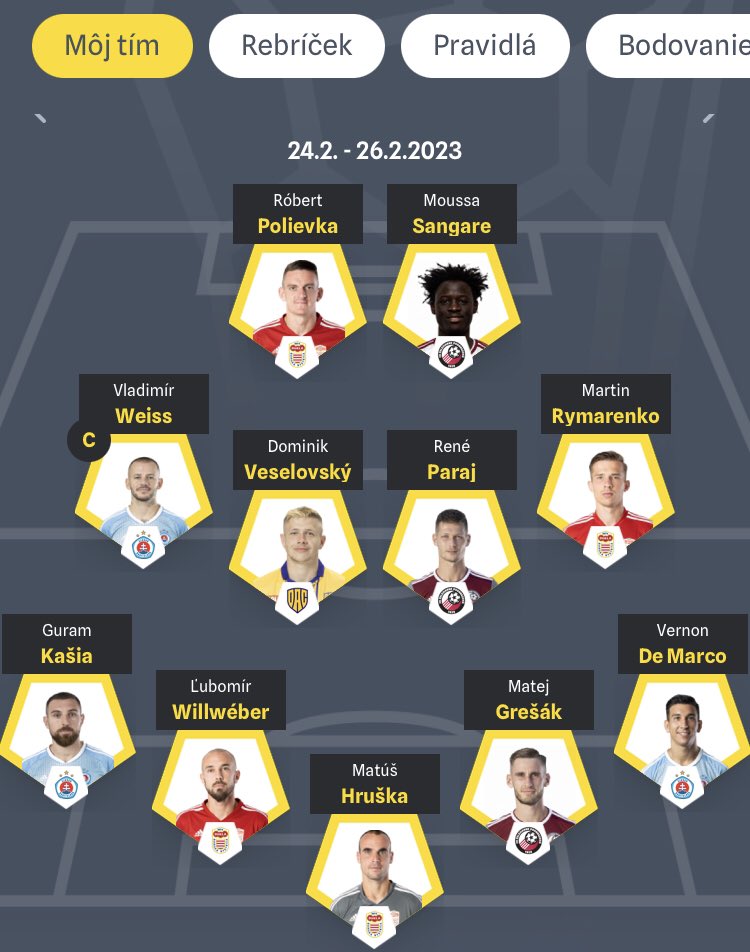 trnava_doteho's tweet photo. 3. kolo #fantasyFL môže byť? https://t.co/shbZiUcSkQ