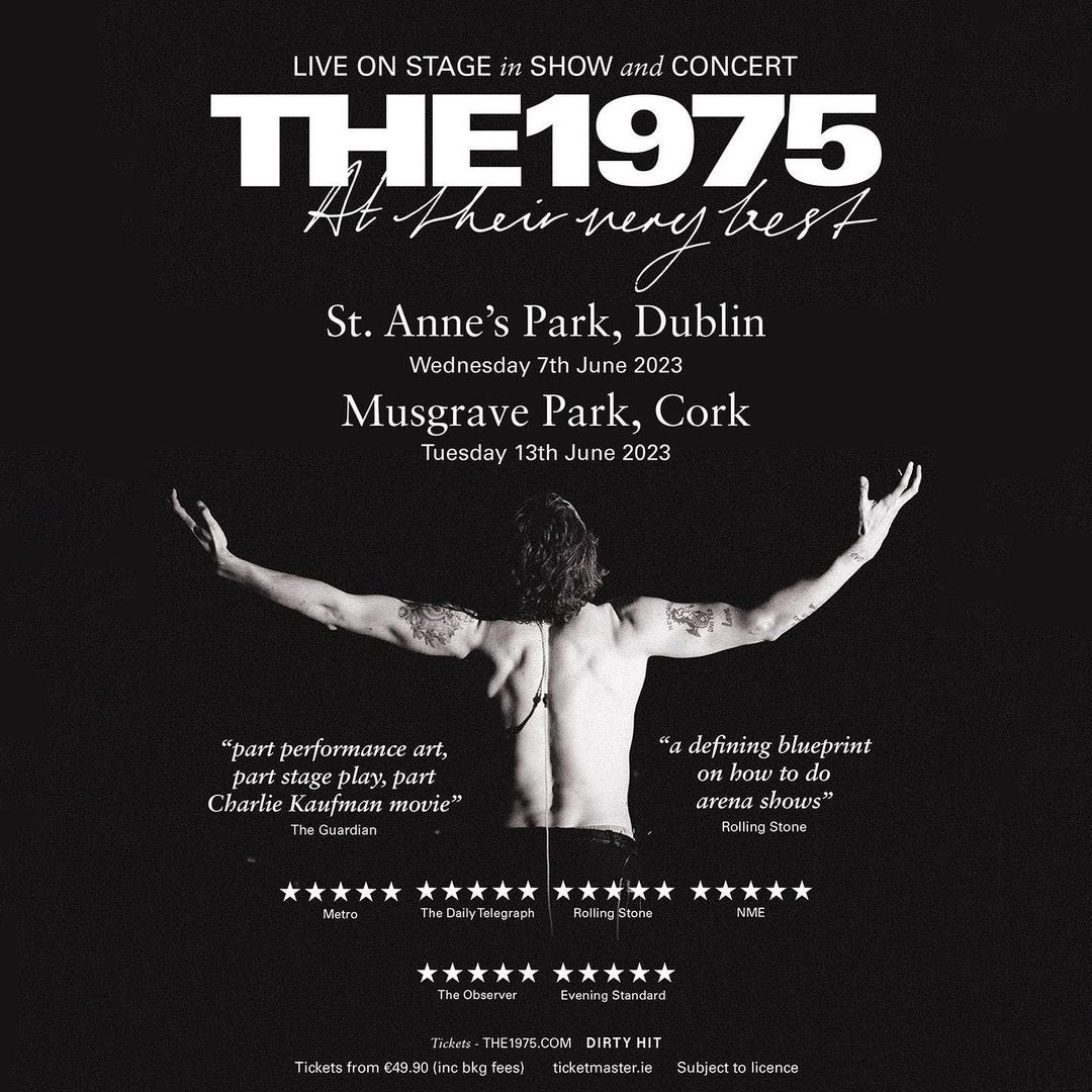 the1975's tweet photo. The 1975 Live in Dublin and Cork 
Tickets on sale now 
https://t.co/VV4VRerwe4 https://t.co/V8ur93NlZk