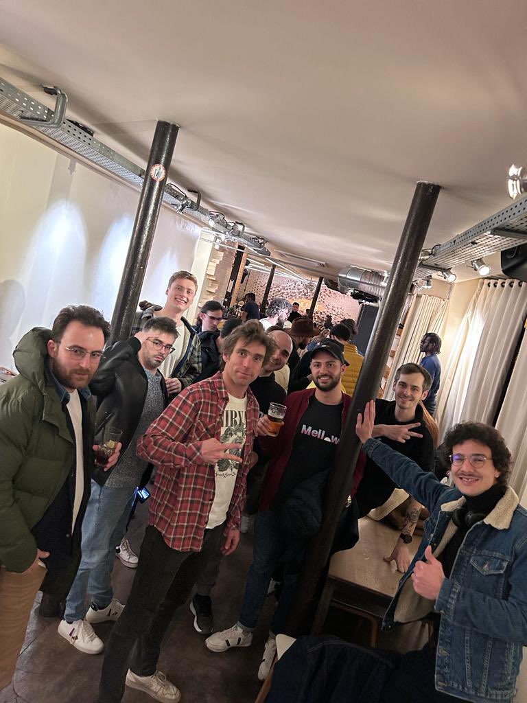 Gm fam ☀️ (Bonjour la miff 🇫🇷) 

So <a href="/ProofofFrench/">Proof of French</a> and <a href="/veefrenchclub/">VeeFrench Club</a> side event was a success yesterday 🔥

Thank you, everyone who came (I wish I had a pic with the full crowd tho 😅)

Now, <a href="/nft_paris/">NFT Paris</a> , let’s do this. 

What happens in Paris stays in Paris, BJs included 😌🕯