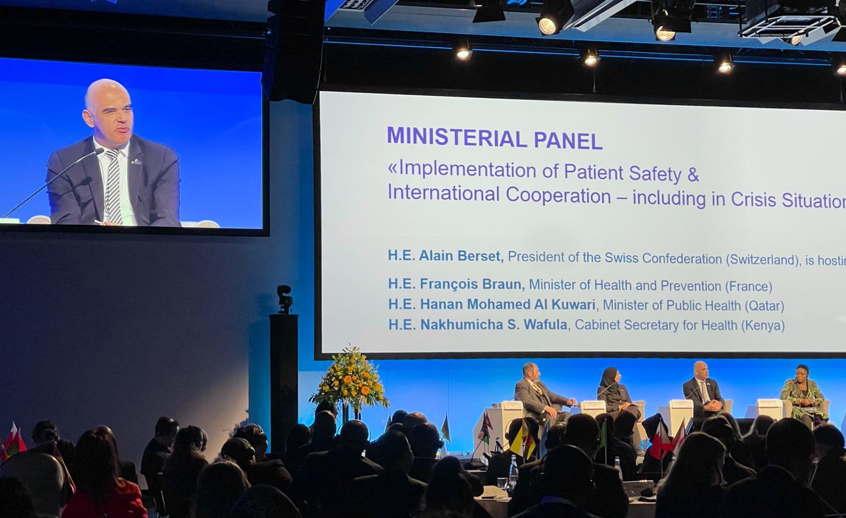 In French or English, such a useful quote “never waste a good crisis” <a href="/alain_berset/">Alain Berset</a> #PSS2023 #COVID19 #PatientSafety #EarthquakeInSyria #earthquakeinturkey