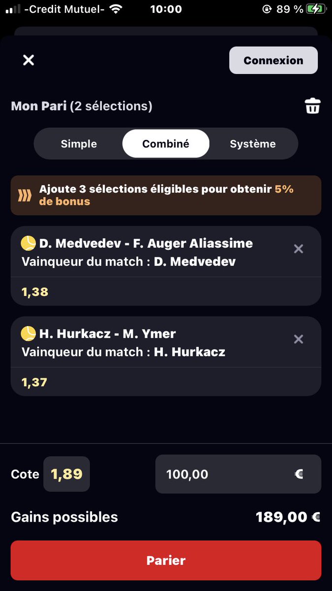 POTTERPRONO's tweet image. Combiné Tennis 🎾 #TeamParieur 

#atpmarseille #ATPDoha 

🎾Hurkacz - Ymer (14h30🕑)
🎾Medvedev - FAA (17h00🕑)
🪄Victoire Hurkacz + Medvedev
📊Cote -&amp;gt; 1,89
💵Mise 100€ -&amp;gt; 189€ 

NO BET NO MAGIC 🪄

#ATPChallenger #atp #wtamerida #WTA #Medvedev #TennisBets #tennis #hurkacz