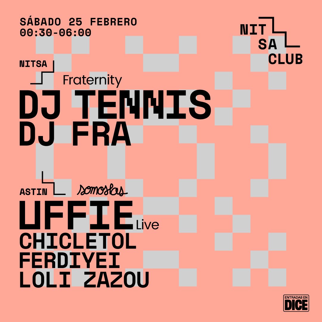 🌈 𝒮ℴ𝓂ℴ𝓈𝓁𝒶𝓈 sigue celebrando su 15 aniversario. Y no se anda con pequeñeces: este sábado nos trae el directo de <a href="/UffieUfficial/">Uffie</a>, pseudónimo de la icónica Anna-Catherine Hartley, junto a las sesiones de <a href="/jordichicletol/">🦋 JORDI ✨</a>, <a href="/loli_zazou/">Loli 🎧</a> y @Ferdiyei.

🎟 link.dice.fm/J38eda8c9668