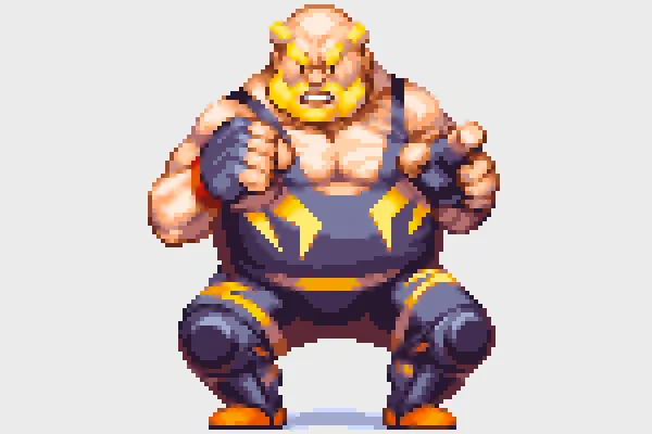 [NEOGEO] 餓狼伝説2 〜新たなる闘い〜ビッグ・ベア #SNK #ドット絵 #pixelart 