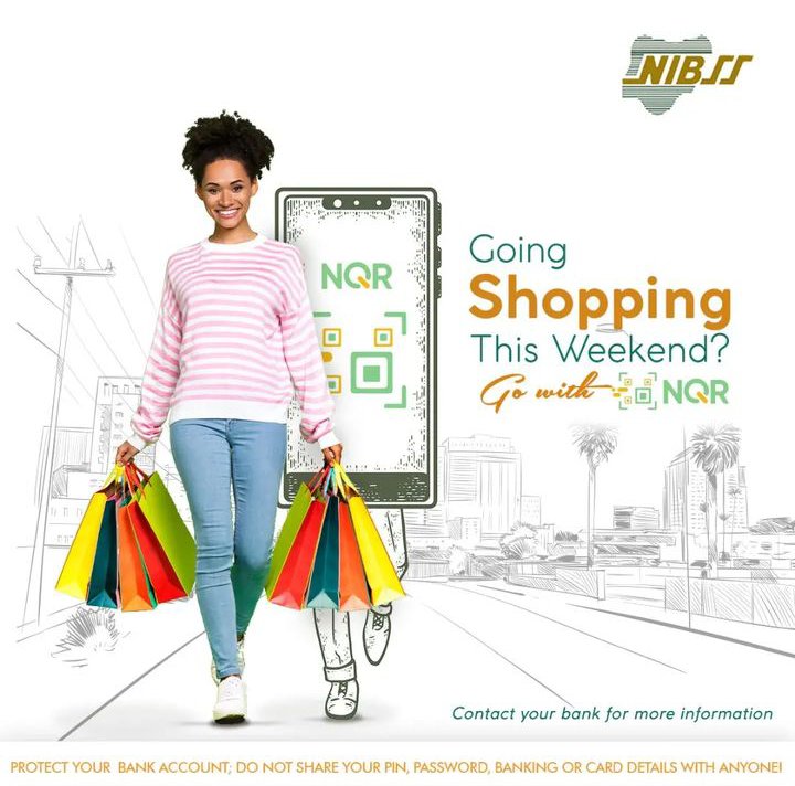 NIBSS_NG's tweet image. Pay for your weekend shopping with NQR on your Bank&apos;s Mobile App. Simply log in to your Bank App, Locate &quot;QR payment&quot;, Scan your merchant&apos;s QR Code, Input Amount, and your pin to complete the transaction. Merchants get instant value with NQR!

#paysharpsharp #NQR #nibssplc #NIBSS