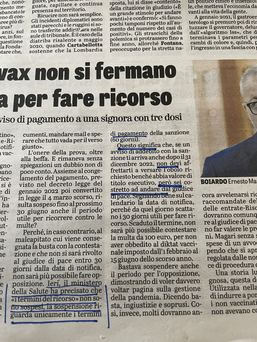 astore_silente's tweet photo. #multeNOvax
scrissi a Ministeri (salute giustizia pdc ader) a Gennaio che dovevano chiarire pubblicamente
i TERMINI di opposizione NON erano sospesi...
dopo 2 mesi se ne sono accorti
#ioNONpago
non dovessero abolire faró valere
- obbligo prescrizione medica
- estorsione https://t.co/nS8oYN2YuK