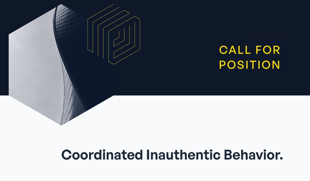 Job opportunity! <a href="/CentaiInstitute/">CENTAI (Center for AI)</a> is seeking talented individuals with background in #AI to join our team and tackle some pressing societal challenges.  Help detect and combat coordinated inauthentic behavior while pursuing your #research goals. Apply now! centai.eu/news/call-for-…