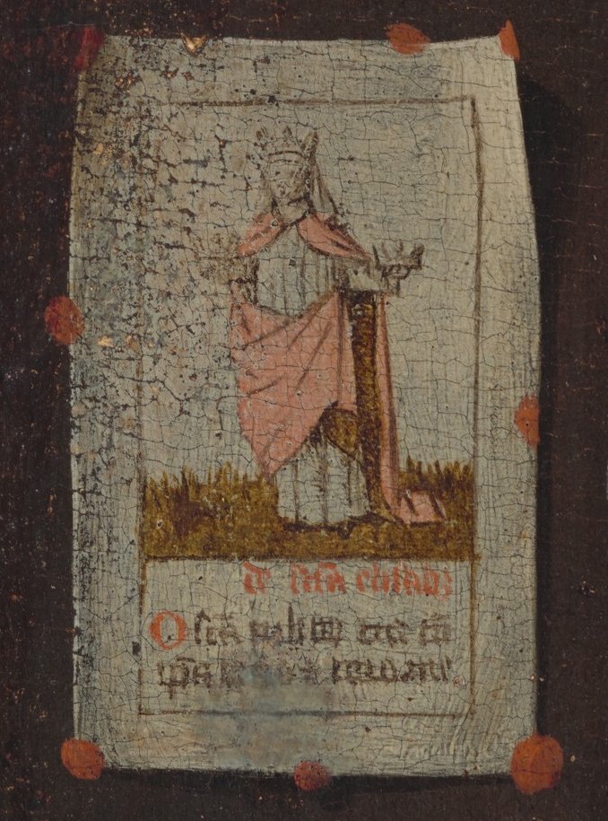ColeccionMMoret's tweet photo. Durante las visitas guiadas a mis exposiciones, en muchas ocasiones me han preguntado que utilidad tenían las estampas en la antigüedad. En estos dos retratos de Petrus Christus de hacia 1450-1460 tenéis la respuesta. 

Old Master prints in Old Master paintings: Petrus Christus. https://t.co/m2aTdYPaSx