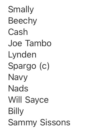 nightwatchman's tweet photo. All star lineup. https://t.co/KsqkND5oho