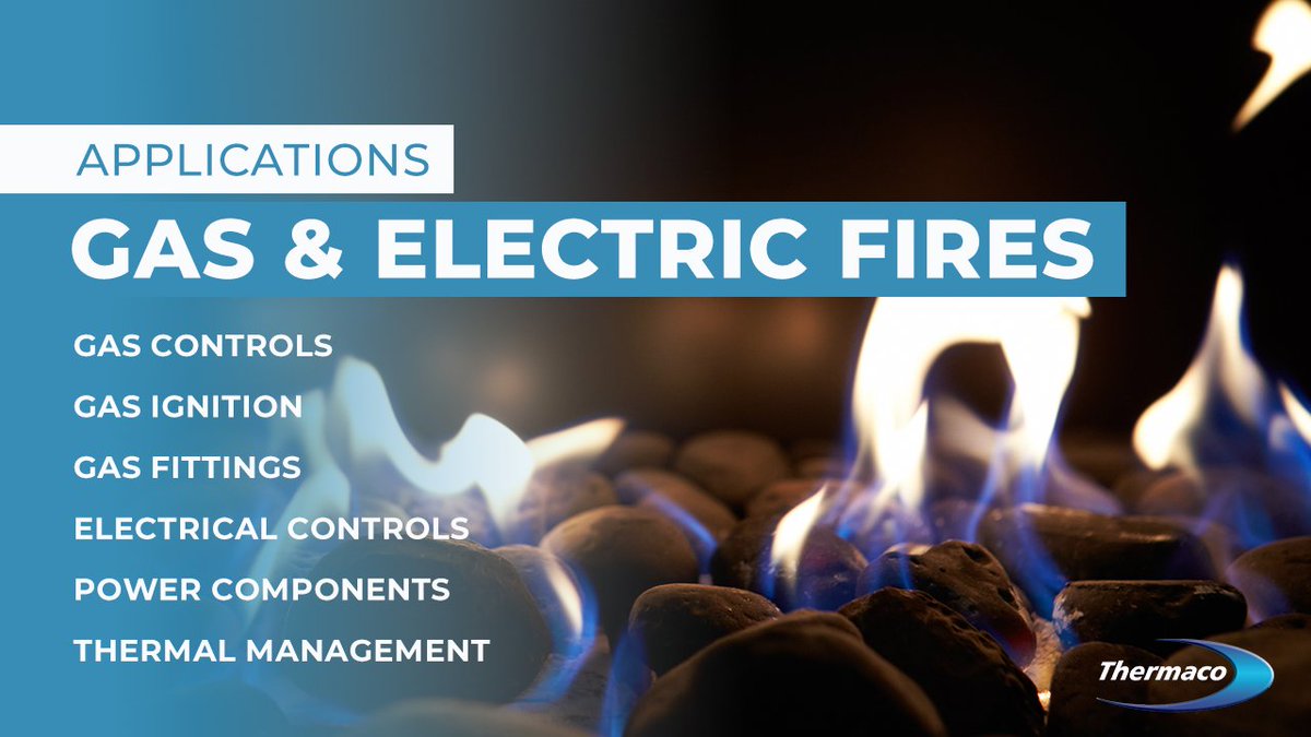 ThermacoUK's tweet photo. Thermaco supply a wide range of components to manufacturers of gas and electric fires. From Gas Controls and Ignition through to Thermal Management and Power Components, Thermaco have expert product knowledge and can supply in volume and on time.
https://t.co/sAPHlDMWBn https://t.co/zeZcphPwB7