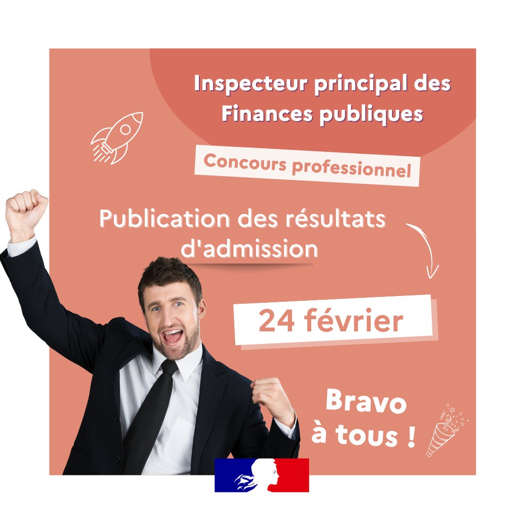 👏👏 Bravo à tous les lauréats du concours professionnel d'#inspecteur principal de la @dgfip_officiel ! ✌️

#DGFiP #Resultats #EvolutionProfessionnelle #PromotionInterne