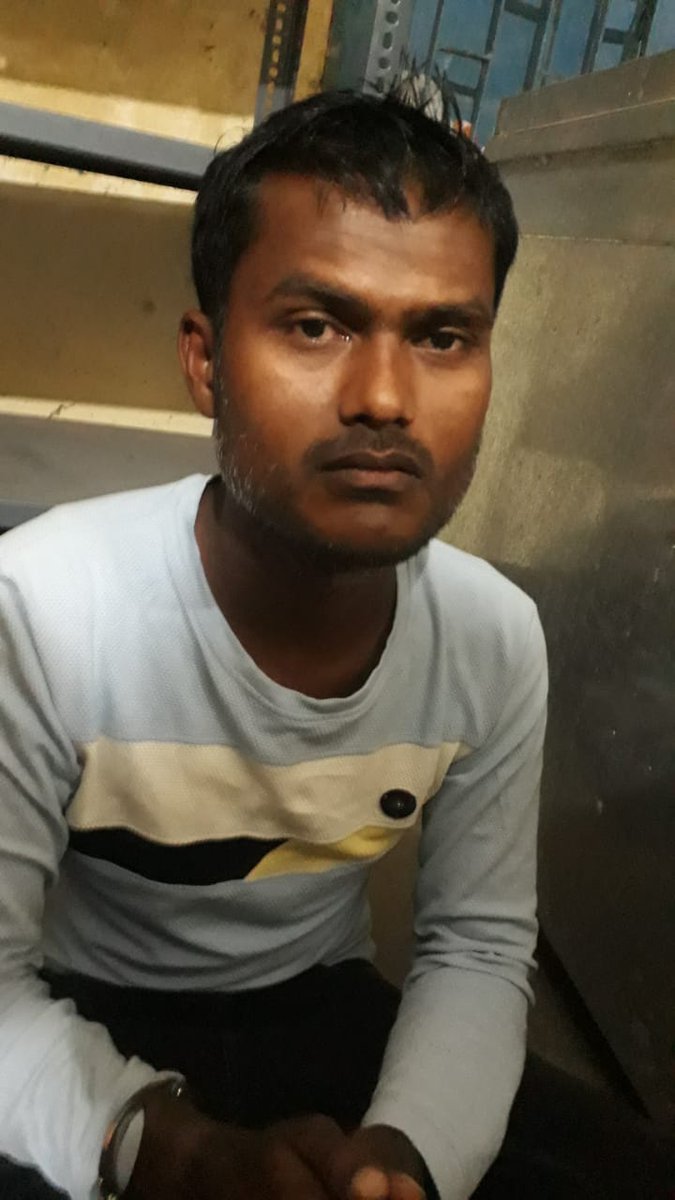JharkhandCID's tweet photo. CID, Jharkhand Police  in joint collaboration with Jamtara police arrested a Cyber Criminal Ram Babu Mandal ,S/O Hiralal Mandal,Vill-Rampur Madhopur, PS-Karmatanr, District-Jamtara Involved in sending phishing SMS for KYC update containing URL of fake  HDFC bank internet banking https://t.co/Tv1dj9R9HG