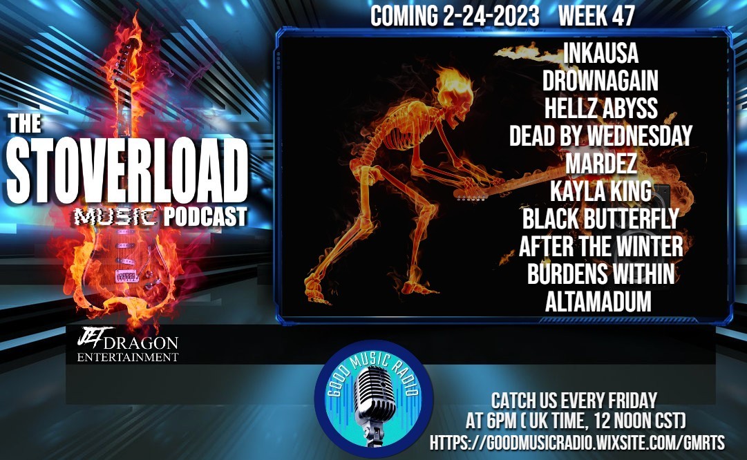 The Stoverload Music Podcast show, Mike Stoverload @MStoverload 6pm UK time,12pm CST every friday ON THIS WEEKS SHOW (ON FRIDAYS SHOW) listen.openstream.co/7154/audio (TODAY)
