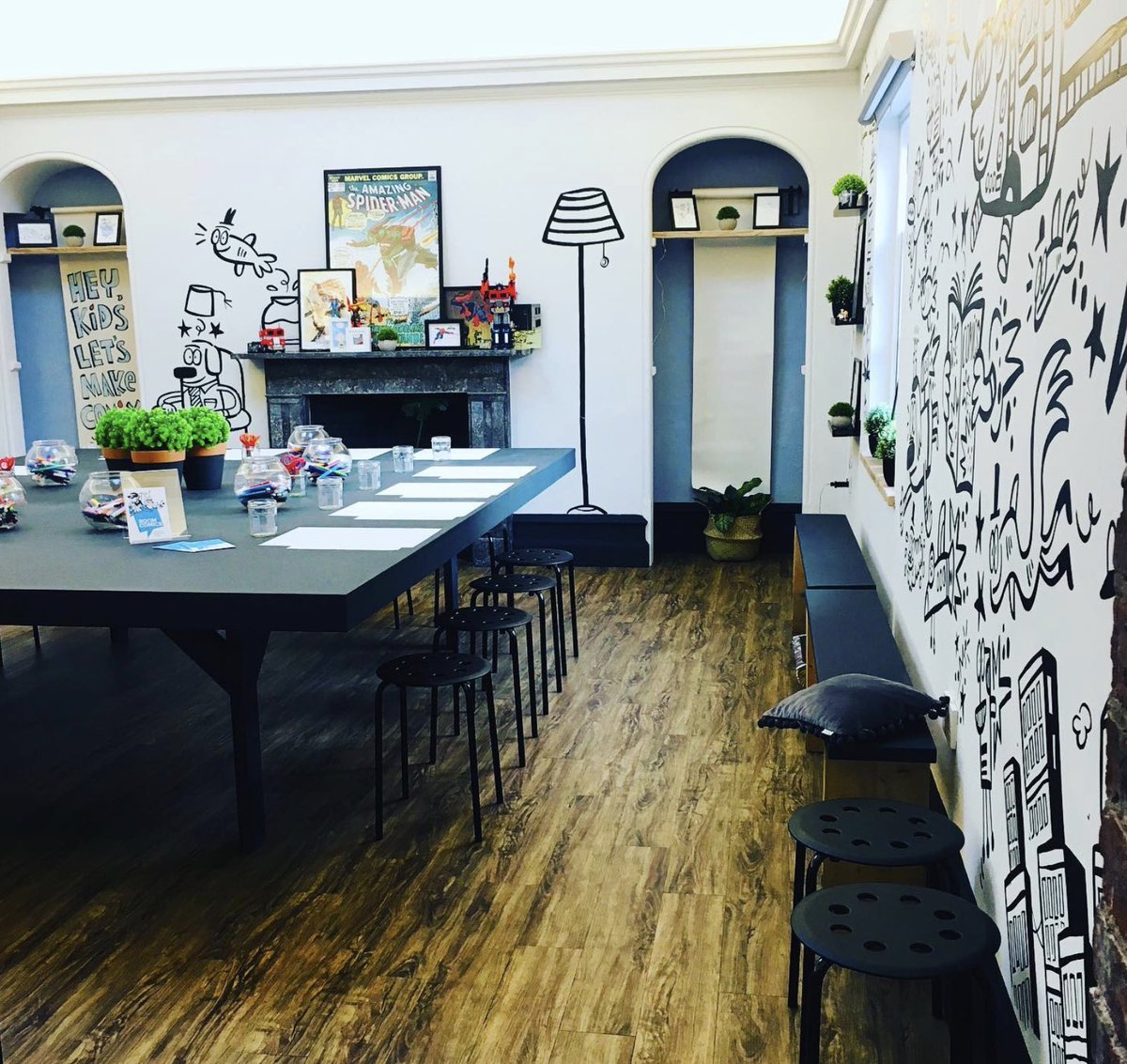 We took the little crew to try their hand at stop motion animation on Wednesday. 

Thanks <a href="/MARCmakescomics/">Marc makes comics</a> - it was a brilliant workshop!!