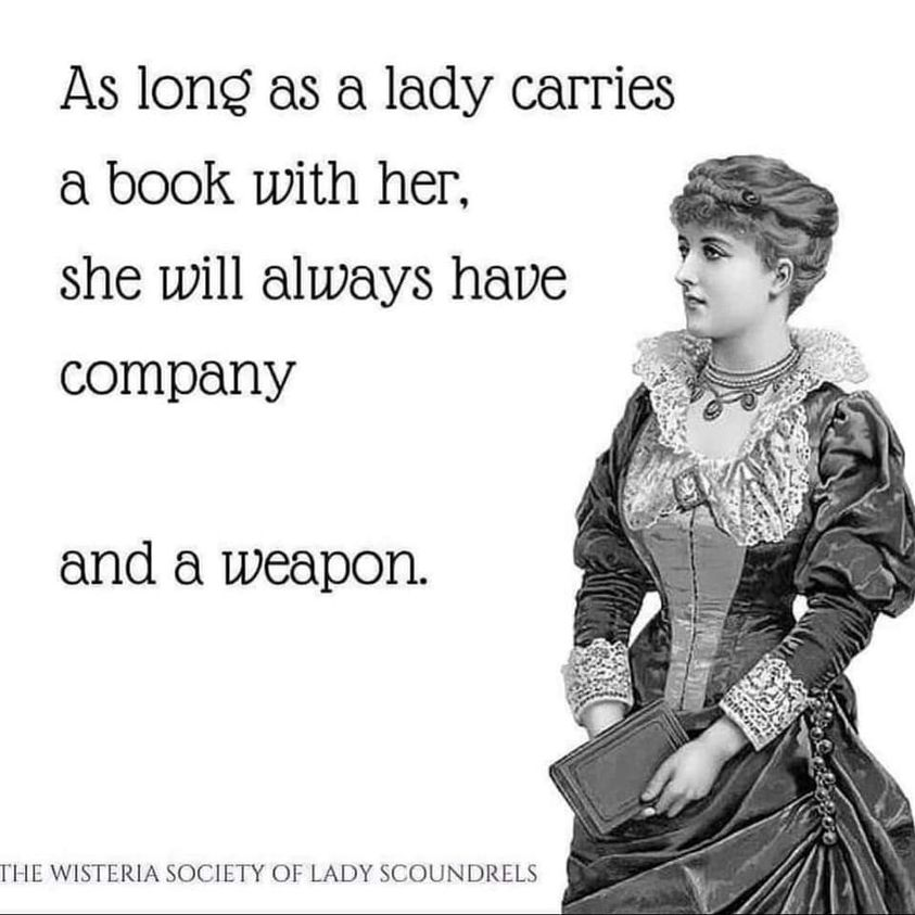 AncaAntoci's tweet image. Who needs pepper spray when you've got a book? Not only is it good company, but it's also a lethal weapon in the right hands. 😂📚 Ladies, don't leave home without it. #booklove #safetyfirst #weaponofchoice