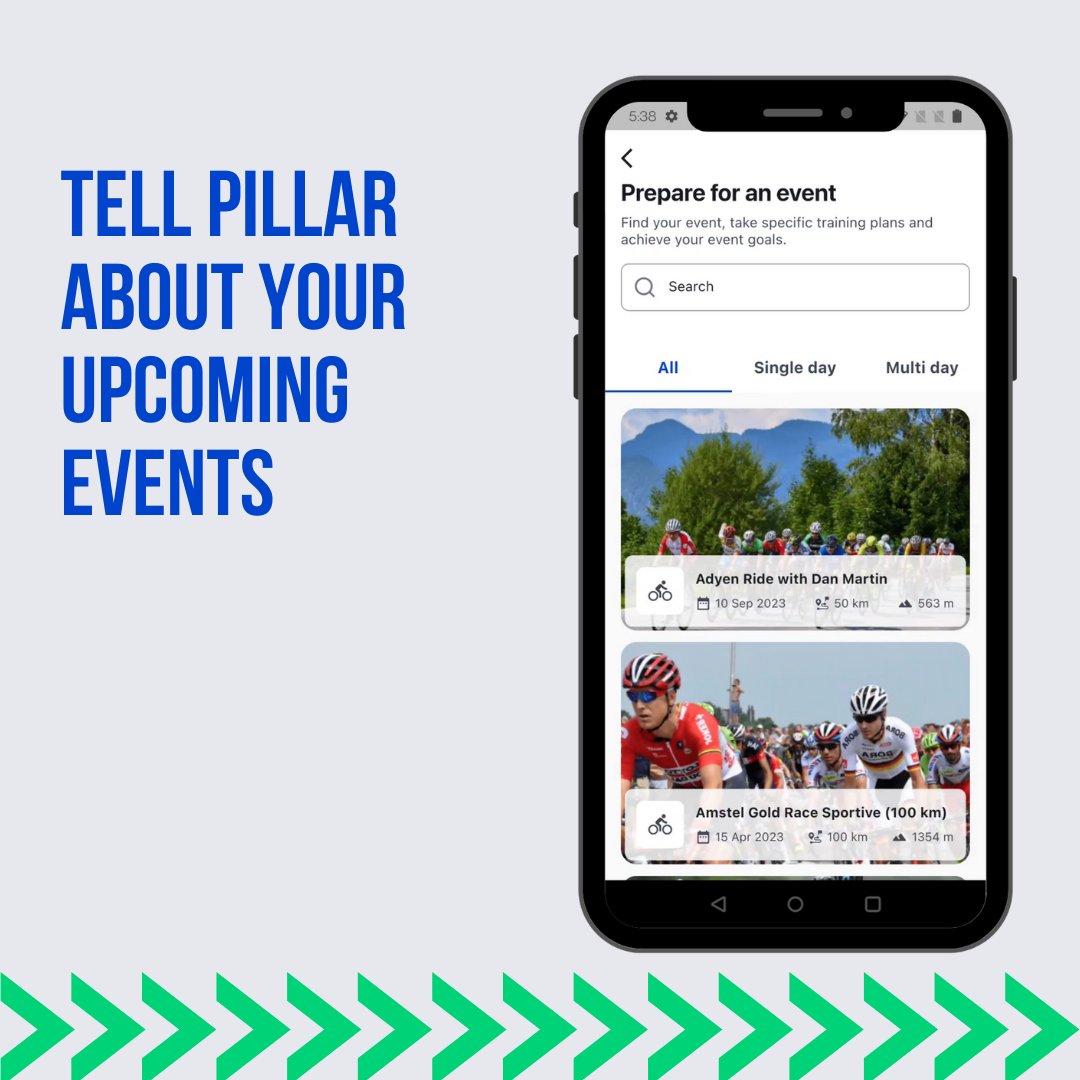 thepillarapp's tweet photo. Who has used our new multi-event feature yet?

What events are you training for? Tweet us your answers. https://t.co/S96NfPSzjj
