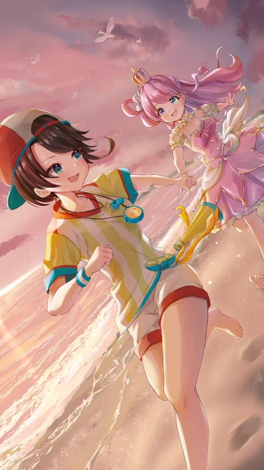 # 12  大空スバル「海を見せたい」#プロテインザスバル#ホロライブ五十音順に描いたらワトソン・アメリアの時には画力上がってる説 