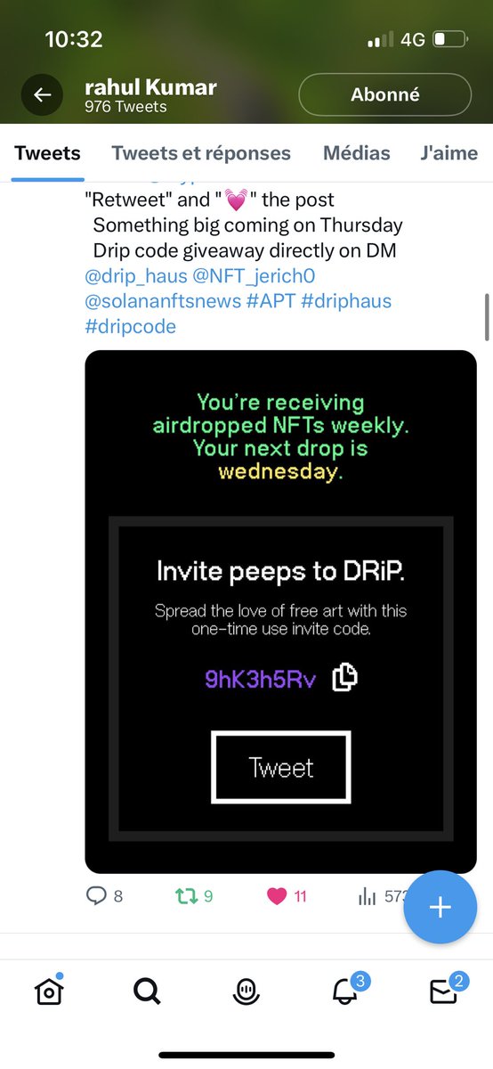 jacko02405461's tweet photo. @cryptorahulsss @drip_haus @NFT_jerich0 @solananftsnews Please can i get my code https://t.co/isonmIhGeC