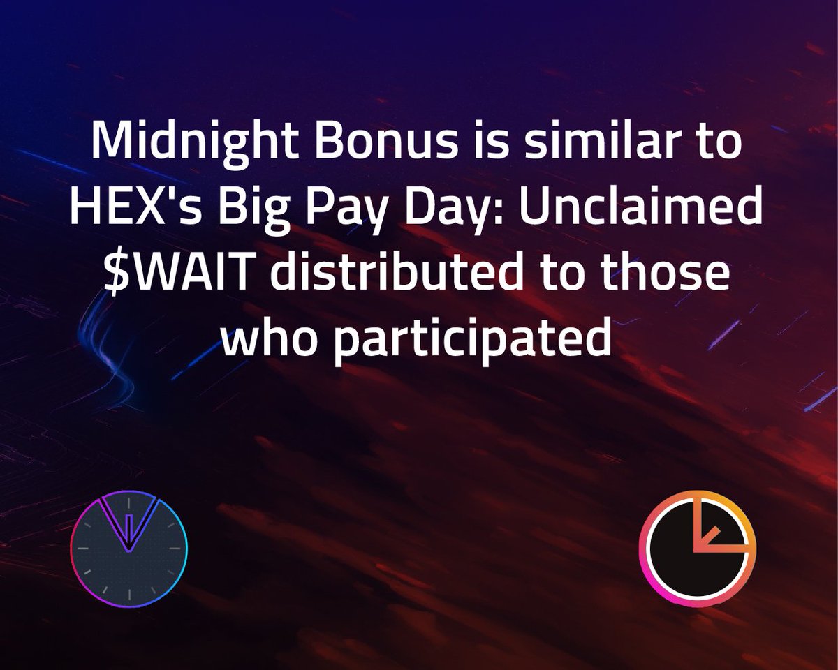 Coast on Twitter "The WAIT midnight bonus is like HEX big pay day"