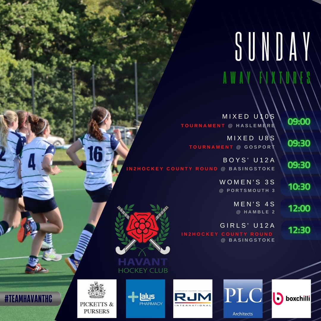 HavantHC's tweet photo. #FixturesFriday - lots of matches and tournaments this weekend but most of #TeamHavantHC are on the road! Highlight of the round is Saturday night's return clash in the local M1s derby at @hockeyfareham.
#BleedGreen #StickWithFriends #WatchYour1s https://t.co/aEvUXoyaBI