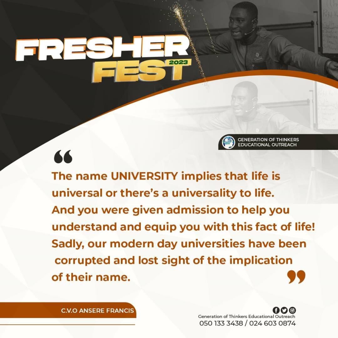 lifestrategistt's tweet photo. From our Just ended Fresher-Fest 2023 
PART 2

Organized for all 1st years in all Tertiary Institutions.
#FresherFest
#PastorAnsere
#GenerationOfThinkers 
#EducationalOutreach https://t.co/o9n9ehnPYw