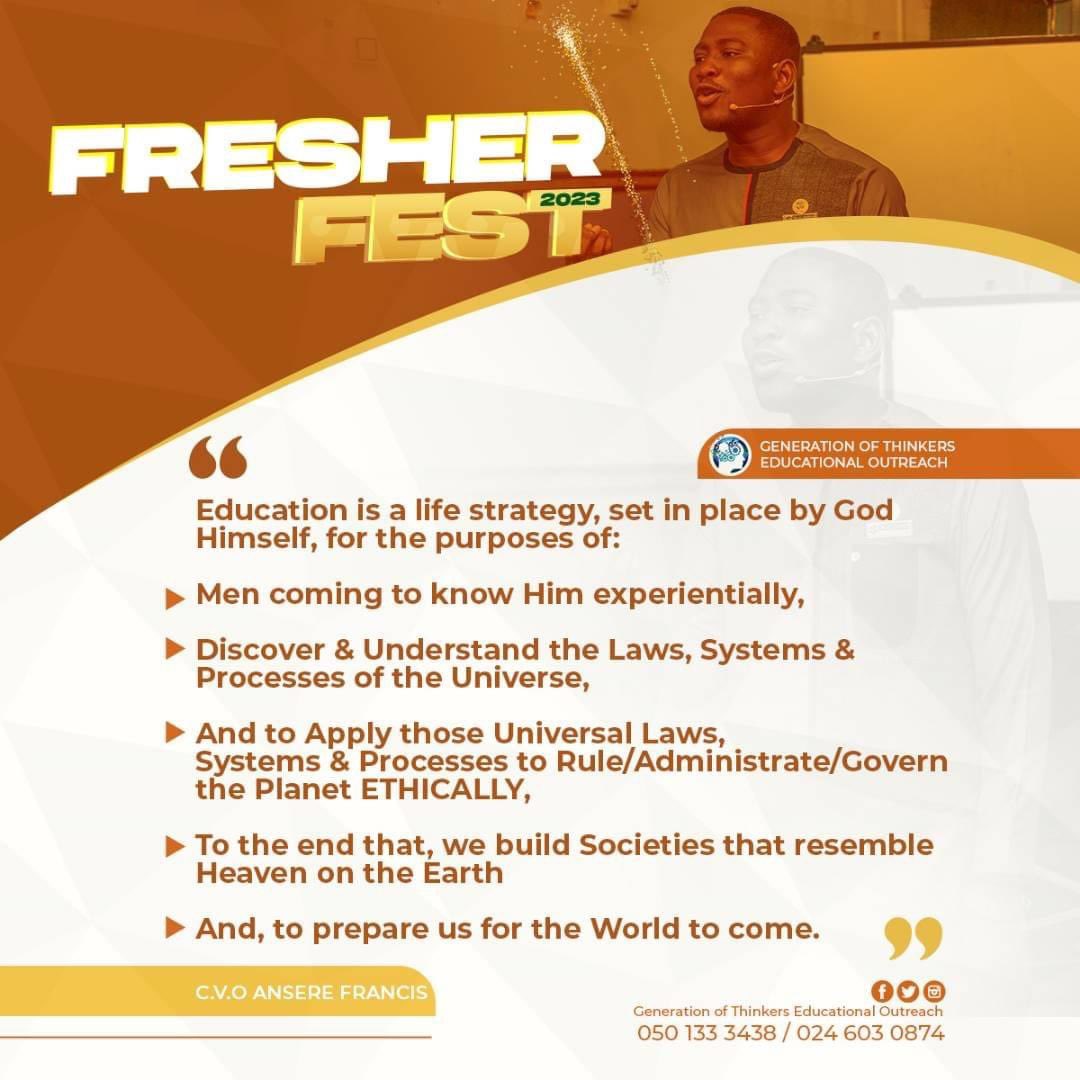 lifestrategistt's tweet photo. From our Just ended Fresher-Fest 2023 
PART 1
Organized for all 1st years in all Tertiary Institutions.
#FresherFest
#PastorAnsere
#GenerationOfThinkers 
#EducationalOutreach https://t.co/Ou6RYzUUzX