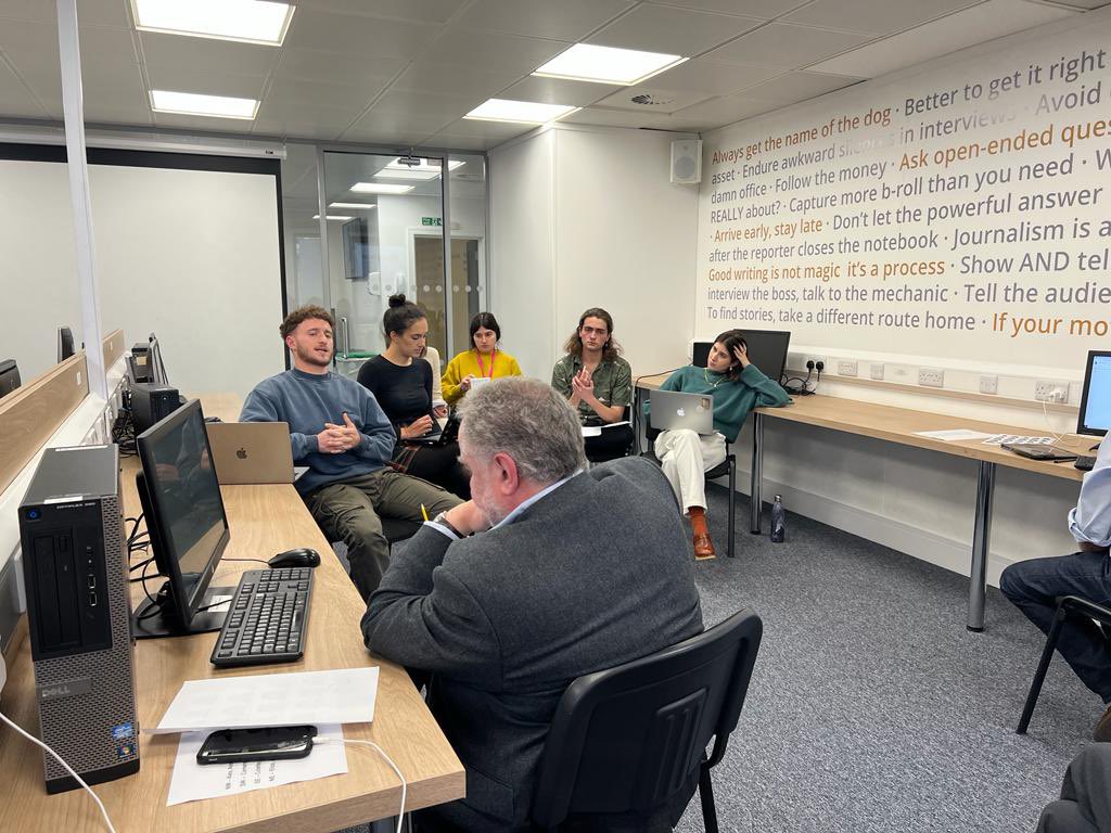 The Times & The Sunday Times associate editor Ian Brunskill and trainee journalists Yennah Smart and Max Kendix joined our fast-track trainees for news conferences across our four Londoner sites yesterday… and it’s deadline day today!