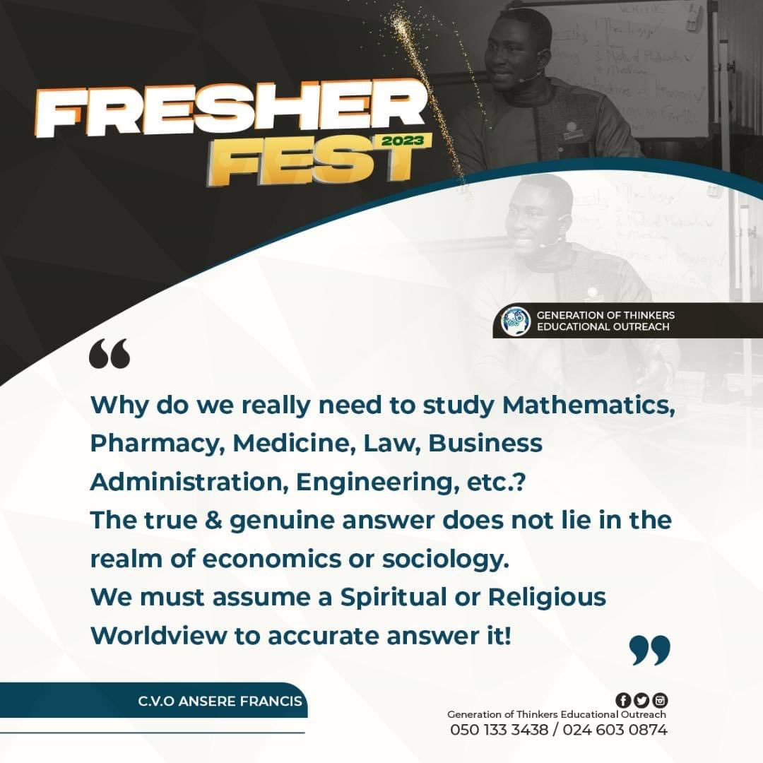 lifestrategistt's tweet photo. From our Just ended Fresher-Fest 2023 

PART 4

Organized for all 1st years in all Tertiary Institutions.
#FresherFest
#PastorAnsere
#GenerationOfThinkers 
#EducationalOutreach https://t.co/8oEDK6CJGj