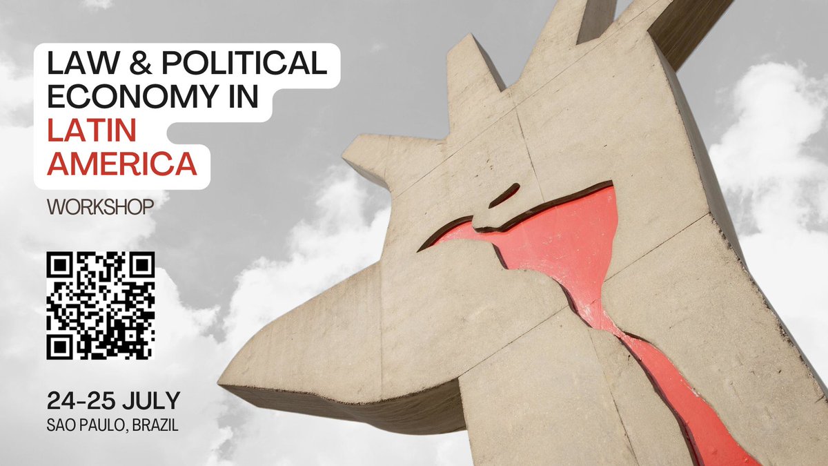 📣 Calling all LPE scholars! The <a href="/LPE_network/">Global LPE Network</a> is co-organising a workshop on Law &amp; Political Economy in Latin America to be held in Sao Paulo at <a href="/de_usp/">Faculdade de Direito da USP</a> and <a href="/FGVDireitoSP/">FGV Direito SP</a> city in 24-25 July - immediately after #SASE2023

🗓️Deadline to apply 15 March 2023:  dropbox.com/s/lxl4jhthmu7b…