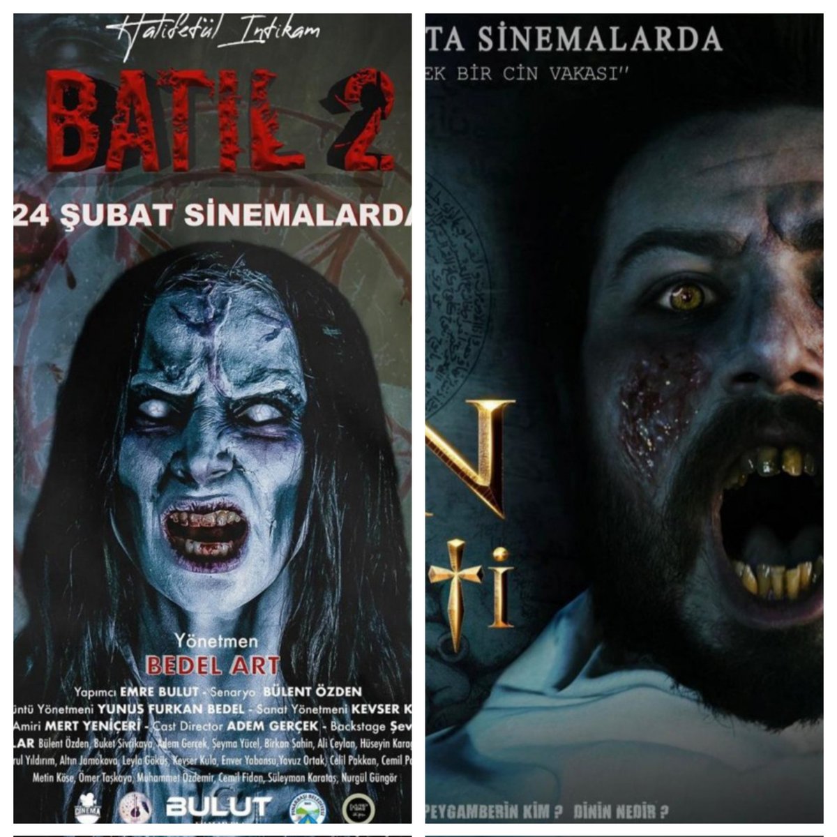 Bugün yine iki cinli filmimiz daha oldu: Batıl 2 ve Cin Sureti. Detaylar instagram sayfamda. #sinema #korkufilmi