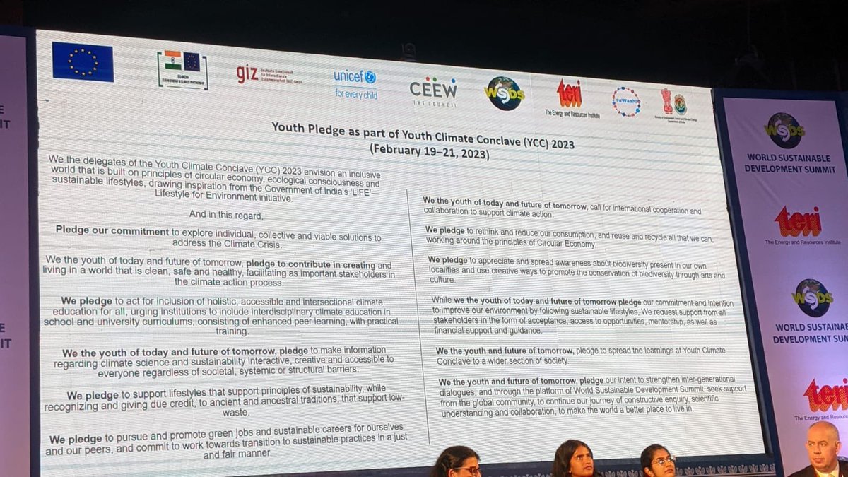 Workshop4Me's tweet image. We, the youth and future of tomorrow also pledge to reverse the GHG emission damage caused over the last 600 years in the next 100 years. #wsds2023 @HeetaLakhani