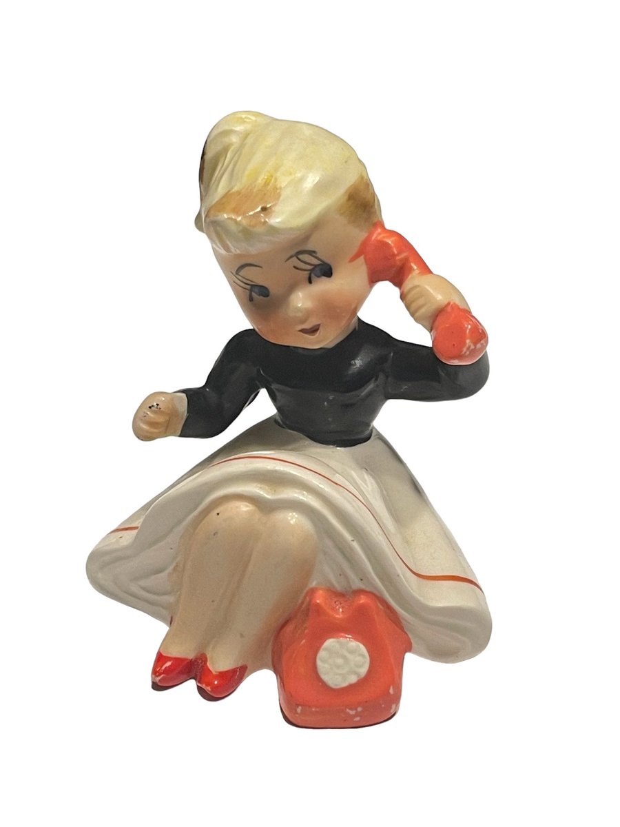 Excited to share this item from my #etsy shop: 1950’s Teenage Girl On Telephone Figurine | Vintage Figurines 1950’s etsy.me/3XWTIlM
#vintage #etsy #teenagers #vintagefigurines