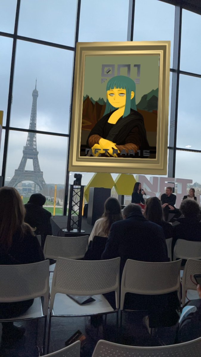 0N1 L1S4 dropping by NFTParis to share her thoughts on digital fashion. instagram.com/ar/11270612446…