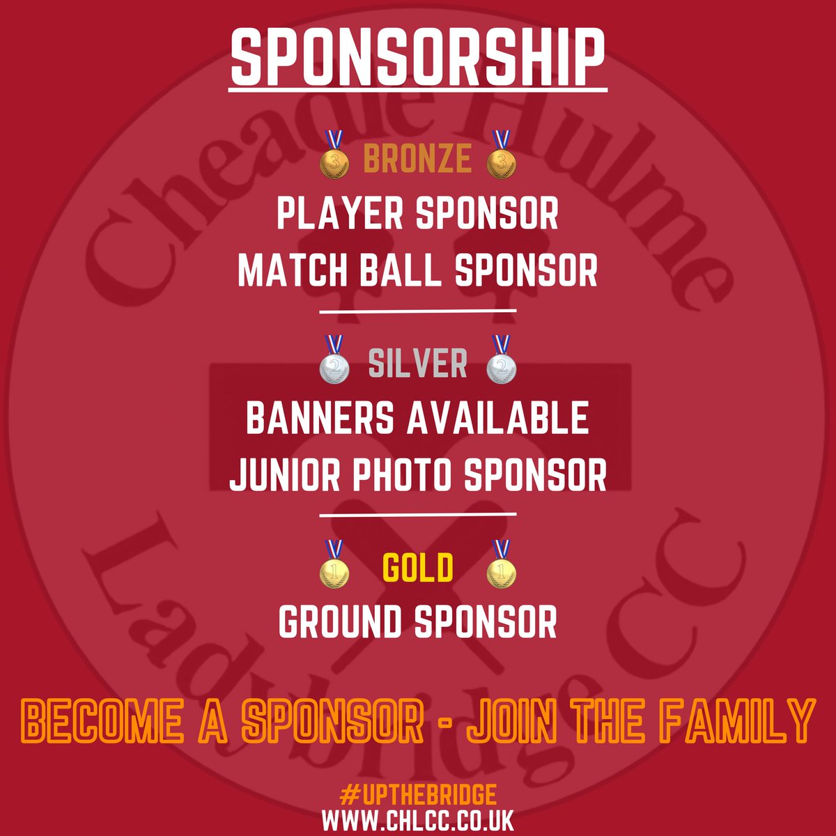 CHLadybridge's tweet photo. 🤝Opportunities for 2023🤝

Support from local businesses is crucial to ensure the success of the club.

We have multiple opportunities available for 2023, more details can be found on our website:

https://t.co/VJdFXuF3zZ

#upthebridge #bridgearmy
#cricket #cheadlehulme https://t.co/f2dDbJIUWf