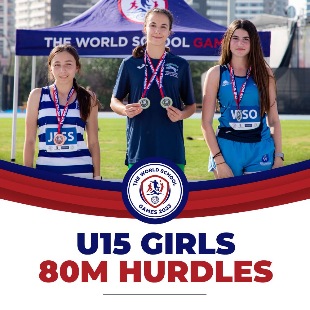 𝗣𝗢𝗗𝗜𝗨𝗠 𝗣𝗢𝗦𝗜𝗧𝗜𝗢𝗡𝗦 🏅 

Congratulations to the podium finishers for the girls track!

𝗨𝟭𝟱 𝟴𝟬𝗺 𝗛𝘂𝗿𝗱𝗹𝗲𝘀
🥇 Tia Kenza Scatigna-Gianfagna (ACS)
🥈 Charlotte Scott (WSO)
🥉 Hannah Suttie (JESS)