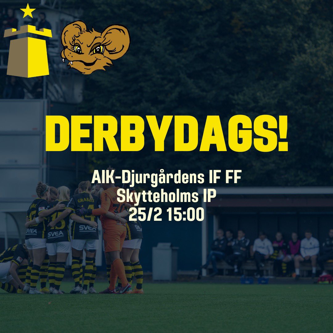 Imorgon, lördag 25/2, kl. 15.00 så kickar damlaget igång tävlingssäsongen. Säsongen inleds med ett derby i Svenska cupen mot djurgården och är kanske vår enda chans att i år få möjligheten att sätta deras damlag på plats.