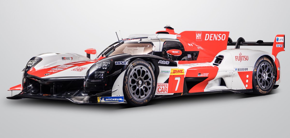onlyendurance's tweet photo. #WEC | Toyota reveal updated GR010 Hypercar for 2023 WEC season 🔍

⚙️ Improved reliability
✈️ Updated aero, including front corner dive planes
⚖️ Weight loss to regulation minimum

How will the GR010 get on in 2023? 💬

#Toyota/#LeMans24 https://t.co/tBAnn550WH