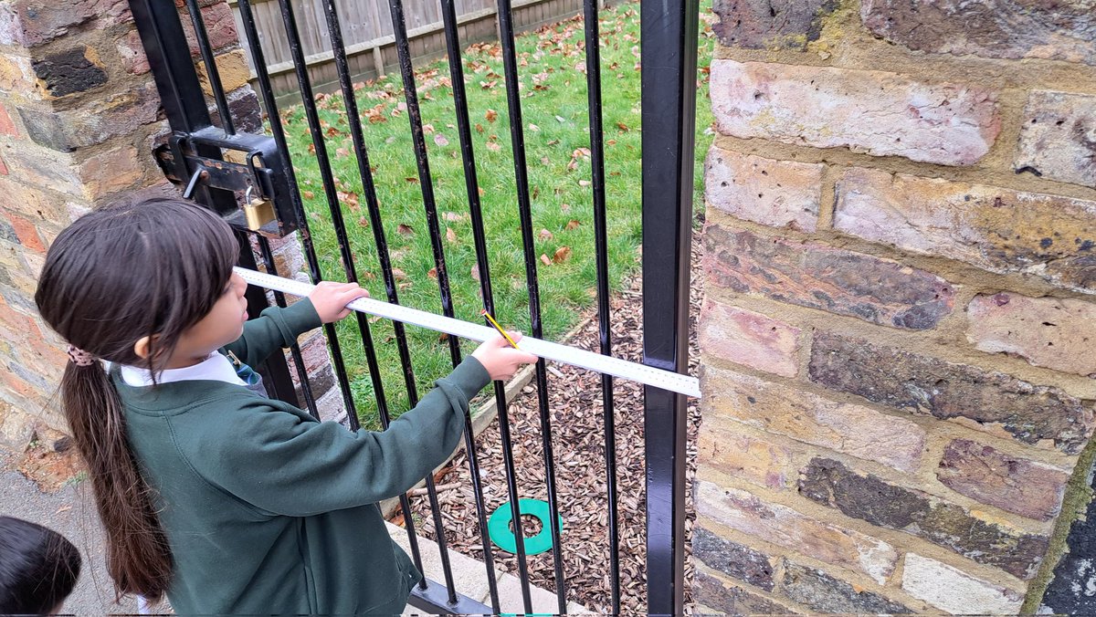 HamiltonAcadY4's tweet photo. This week we've been learning about standard units of measurement. Here we are estimating and measuring distances in the playground! https://t.co/59BUGphRD3