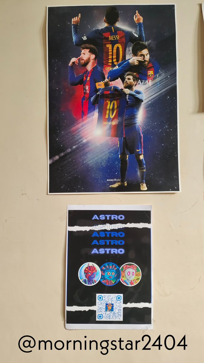 morningstar2404's tweet photo. My day with @Astro_CNFT
1. My office cubicle
2. Nearby college ground
3. Gym
4. In my room near my idol GOAT β€οΈ
#AstroIRL #CNFT #CNFTCommunity #CardanoNFT #CNFTCollection https://t.co/OFyzDaDtnQ