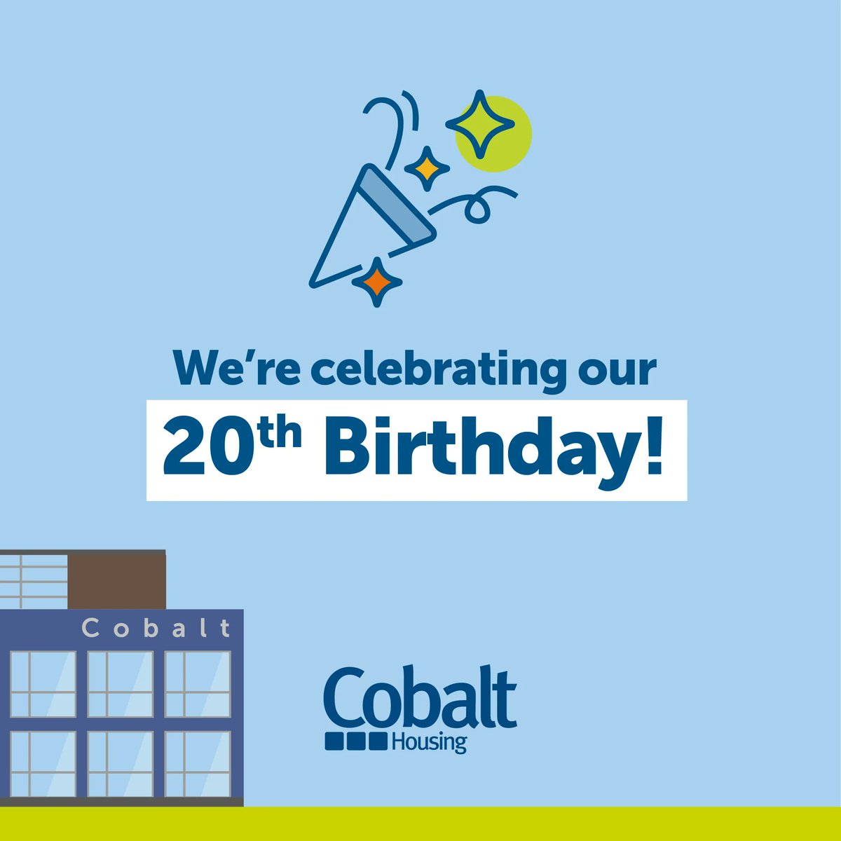 17th February 2003 saw the stock transfer from <a href="/lpoolcouncil/">Liverpool City Council</a> and the beginnings of Cobalt Housing, so this week we've been celebrating our 20th Anniversary! 🎉

Learn more about how we'll be celebrating our anniversary through upcoming projects this year: buff.ly/3Ex4hFa