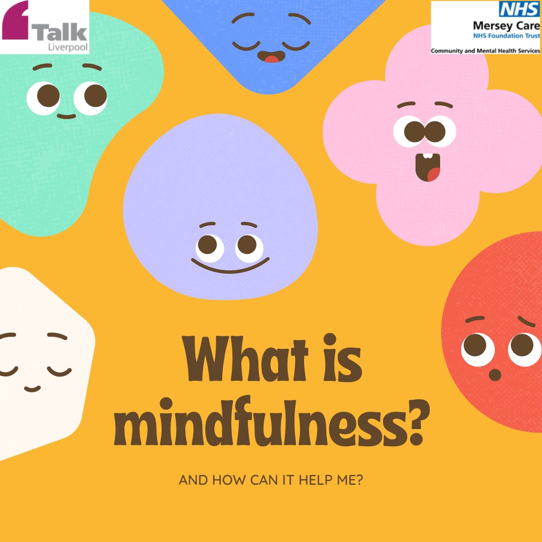 TalkTherapyLiv's tweet photo. Heard about mindfulness but not entirely sure what it is?
#mentalhealth #mentalhealthawareness #talkliverpool #mentalhealthliverpool #mentalhealthmatters #mentalhealthsupport #mentalhealthcommunity #liverpoolnhs #merseycare https://t.co/2cmItIl1Nw