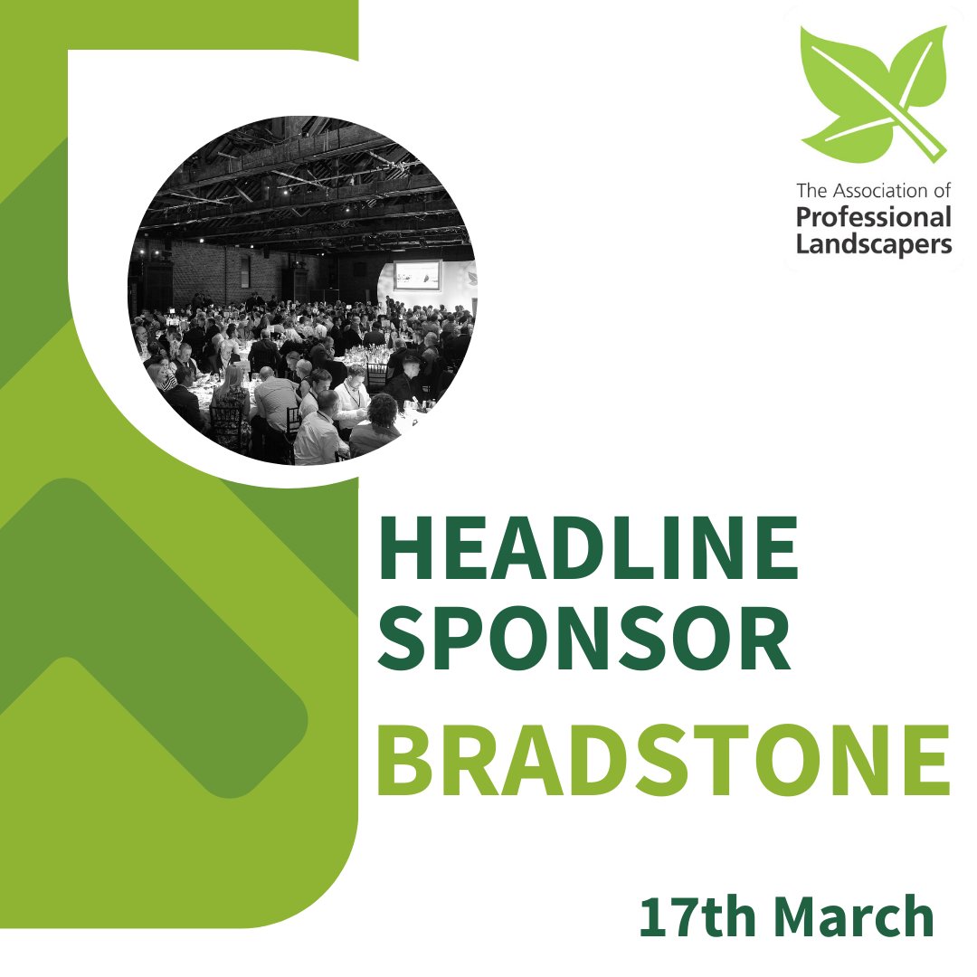 We're pleased to announce that the headline sponsor for the awards is... Bradstone! @BradstoneUK #weareAPL #APLAwards #APLAwards2023 #sponsors #gardendesign #landscaping #landscaper #horticulture