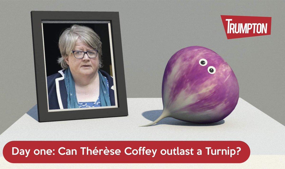 Day one of #TurnipWatch

Can Thérèse Coffey outlast a Turnip?