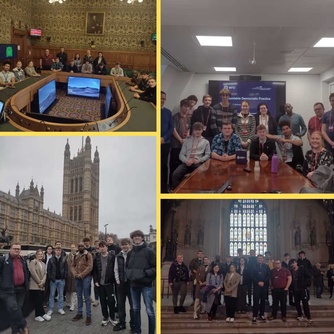IrGlos's tweet photo. We were out and about in London this Tuesday - we toured @ukparliment , had a Q&amp;A session with MP @AlexChalkChelt and took part in a workshop at the Westminster Foundation for Democracy @wfd_democracy 🌍 🚆 ⚖️ 📝  

#irglos #InternationalRelations #politics #teamglos https://t.co/SdYQfR4rzL